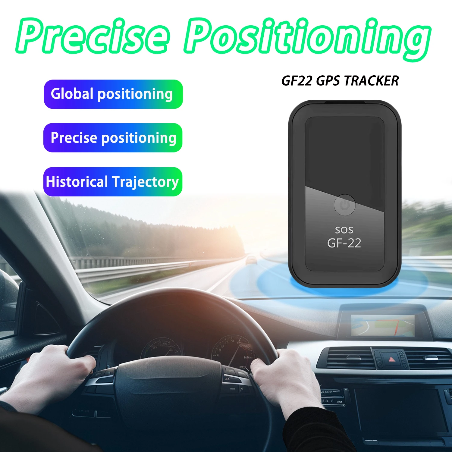 GF-22 Car Tracker Device Strong Magnetic Automatic Alarm Motorcycle Car Mini GPS Trackers Voice Control Anti-Lost Device Locator