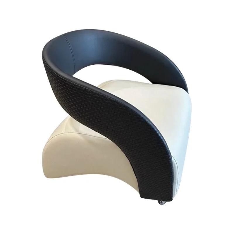 Handcrafted contemporary leather lounge chair with comfortable and soft upholstery, suitable for home or villa living room