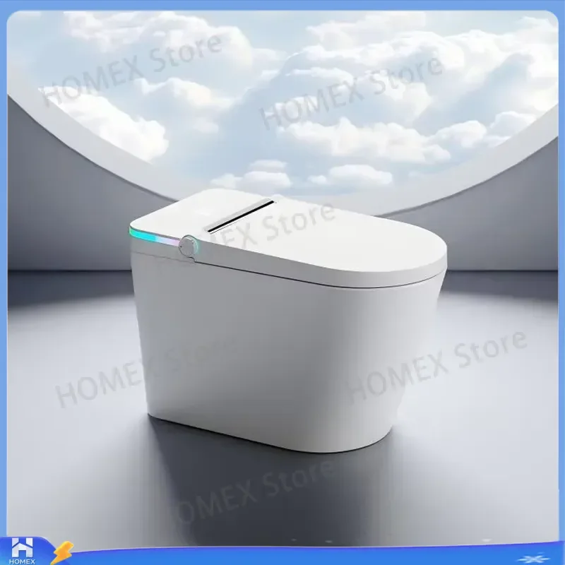 U5 Modern Smart Bidet Toilet Floor to Ceiling Extended Design Built-in Water Tank Remote Control Heated Seat Certified for