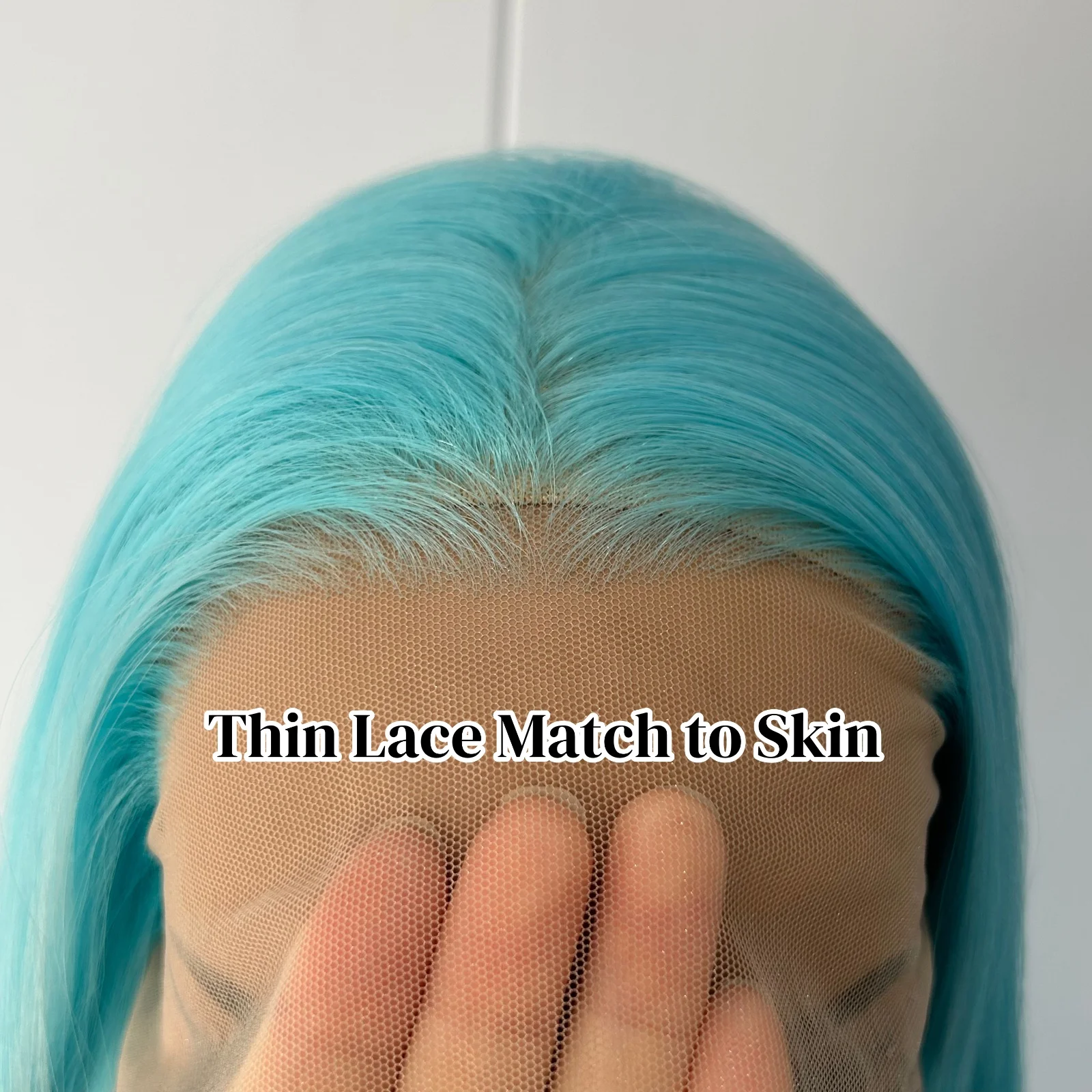 طويل الجسم موجة أومبير الأزرق شعر مستعار الاصطناعية قبل قطعها شعري أزرق فاتح مجعد متموج تسليط الضوء على التدرج الملونة الباروكات للنساء #6