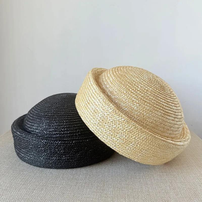 sombrero-de-paja-vintage-britanico-universe-grocery-store-estilo-frances-sin-copa-tipo-cilindro