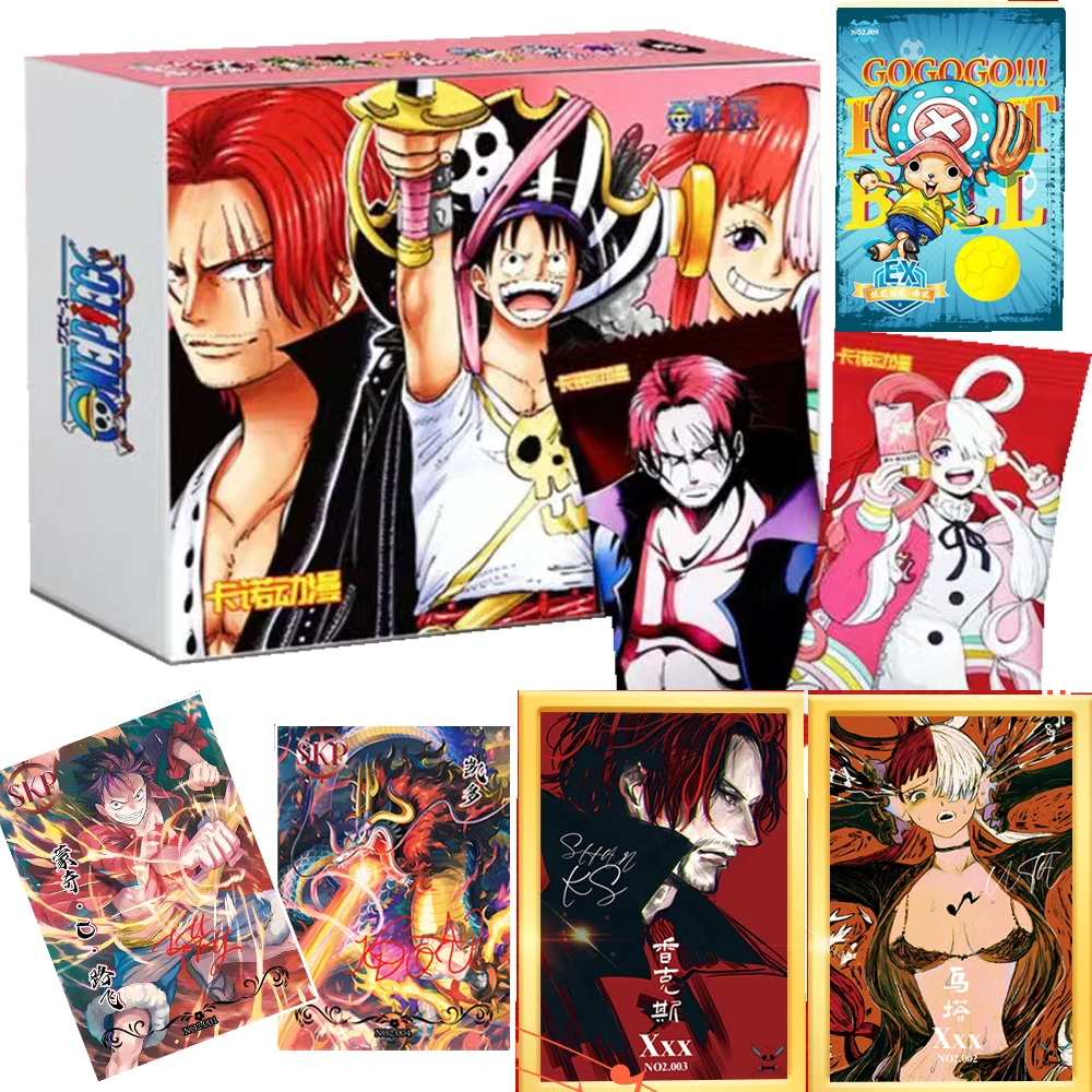 Wholesale One Piece Cards Collection for Children Japan Anime Treasure Hunting Rare Devil Fruit Gold Coin Cards Hobby Boys Gifts