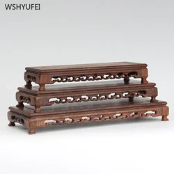 Chicken wing wooden rectangular melon seed table base Jade display platform Buddha statue altar teapot Vase base home decoration