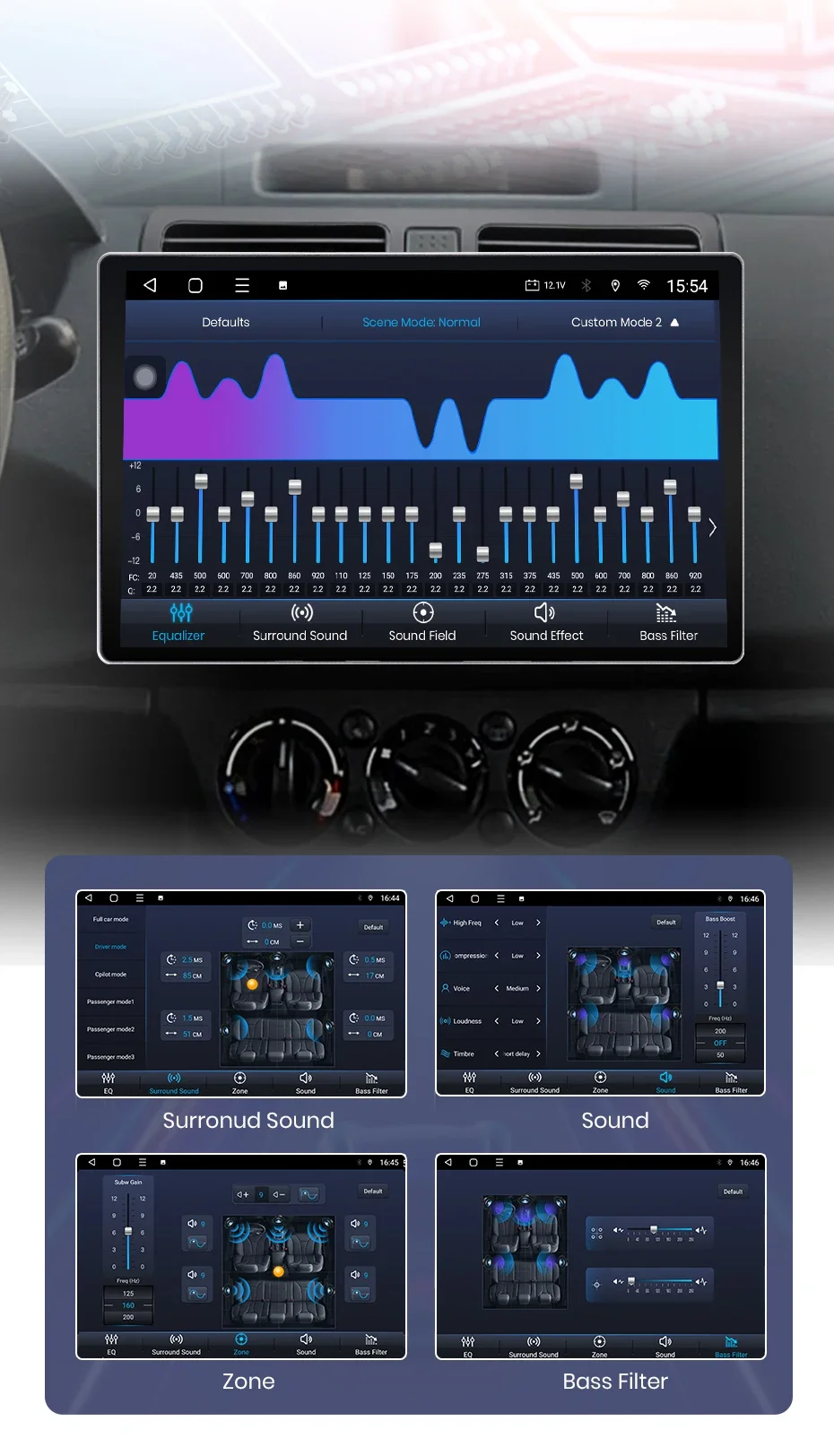 Junsun X7 MAX 13.1“ 2K AI Voice Wireless CarPlay Android Auto Car