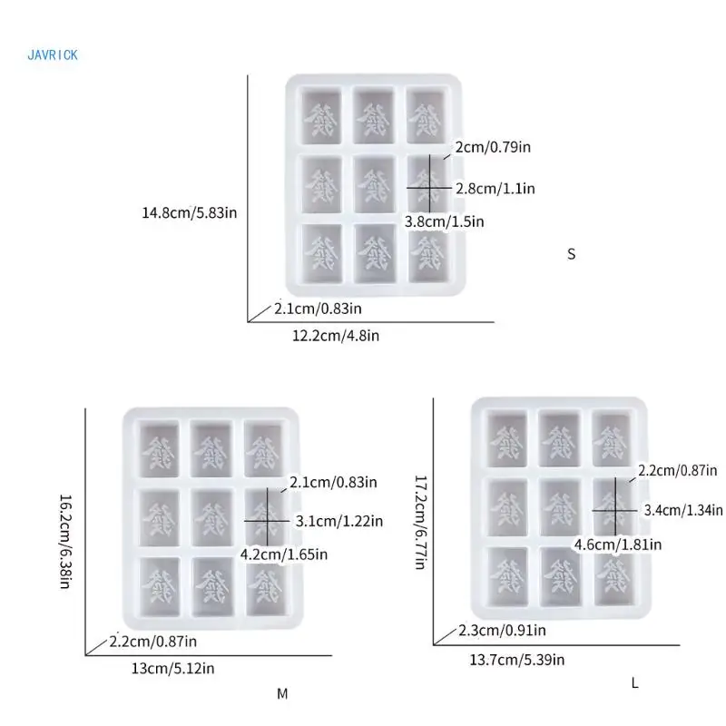 Stijlvolle Mahjong Sieraden Crafting Mold Stijlvolle Mahjong Ambachten Sieraden Hars Mold Sleutelhanger Hanger Chocolade Hars