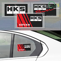 HKS modified car advanced car jdm reflective car stickers door and body stickers scratch and cover the rear glass sticker