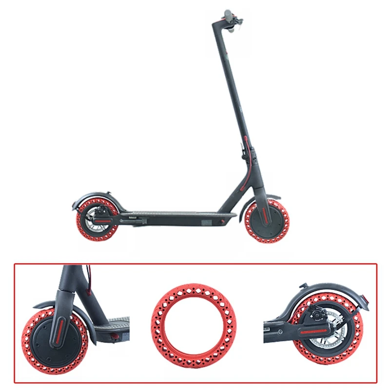 1 Stuks Elektrische Scooter Bodem Batterijdeksel Antislip Plaat Beschermplaat & 1 Stuks 8.5 Inch Elektrische Scooter Band