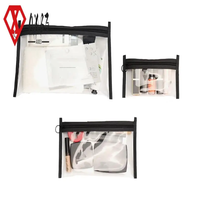 

AX83-3 Sets Of Transparent Travel Cosmetic Bag Travel Ins Toiletries Waterproof Wind Girly Storage Bag