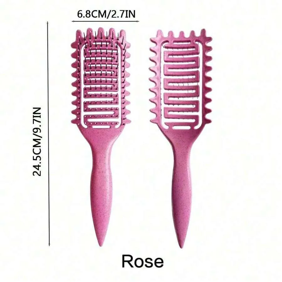 Locken-Definierbürste mit Hohlraumdesign, Entwirrbürste für nasses, lockiges Haar, Formgebende Lockenbürste, Friseurwerkzeug – Detail 11