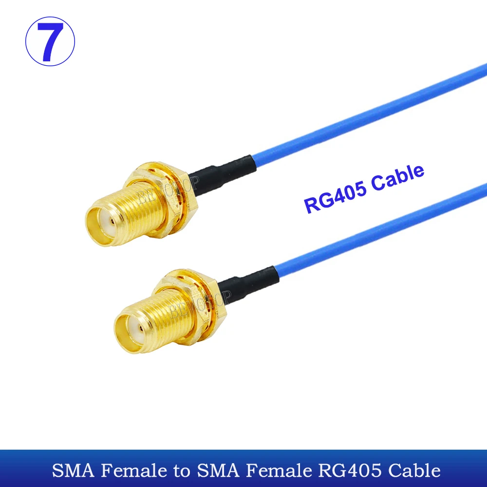 RG-405 SMA Type Connector SMA Male to SMA Male or SMA Female Adapter 086 RG405 50ohm RF Coaxial Cable High Frequency Test Cable