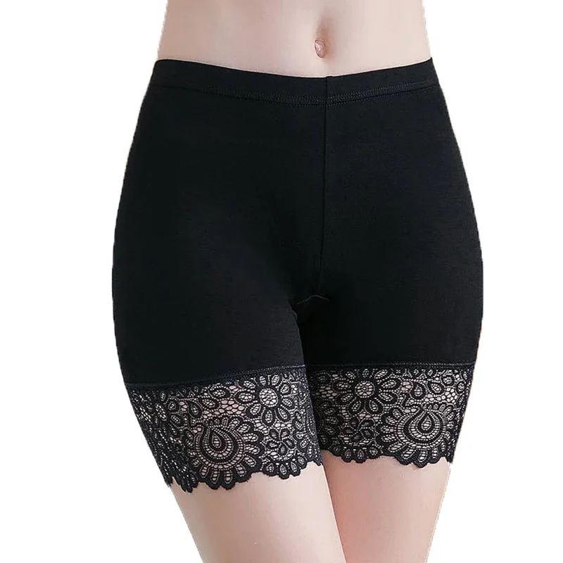 Safety Panties Safety Short Pants for Women Lace Seamless Female High Waist Stretch Shorts Briefs Slimming Underwear Lingerie