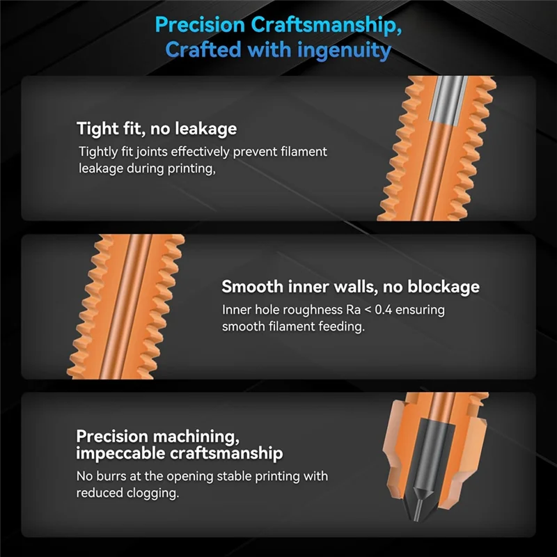 

ABRJ-высокотемпературный комплект Hotend, высокоскоростной со встроенной быстросменной насадкой для 3D-принтера Creality K1/K1 Max/K1C