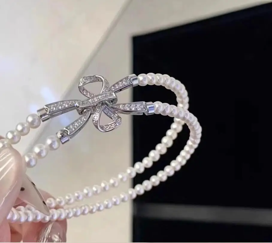 

Charming Two Strands 7-8mm South Sea Round White Pearl Bracelet 7.5-8" 925s