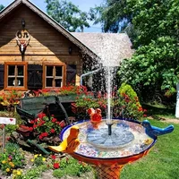 13cm, 16cm, 18cm Solar Fountain Pumps - Ideal for Outdoor Garden Pools, Bird Baths, Small Ponds. 8-Nozzle Floating Model 6