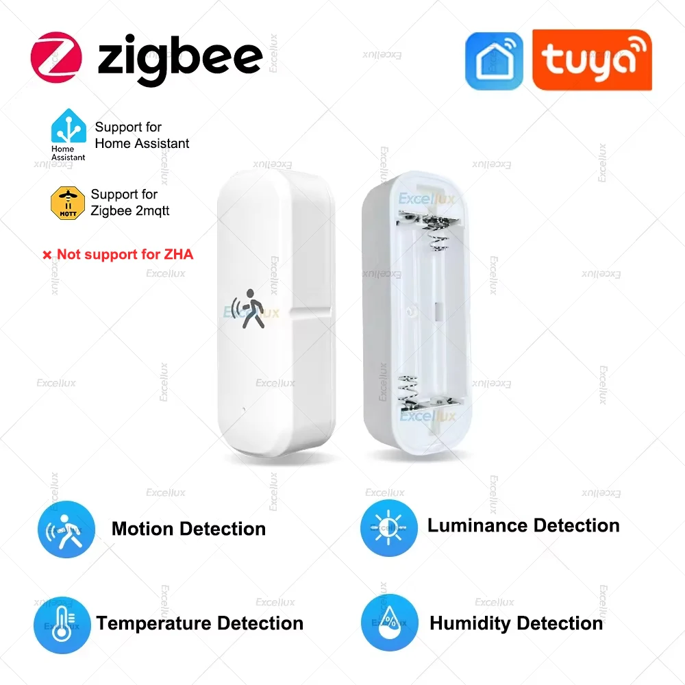 Zigbee 10G MmWave Radar Human Motion Sensor With Illuminance Temperature Humidity Sensor Works With Tuya Home Assistant 2MQTT