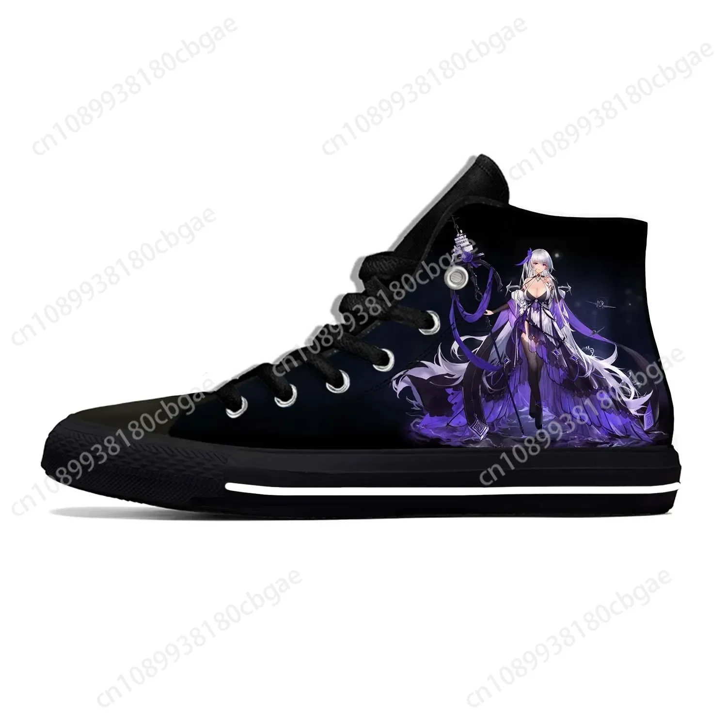 حار أنيمي دزور لين قماش خفيف الوزن ثلاثية الأبعاد طباعة مضحك كول موضة عالية أعلى حذاء قماش رجل إمرأة أحذية رياضية عادية تنفس #2