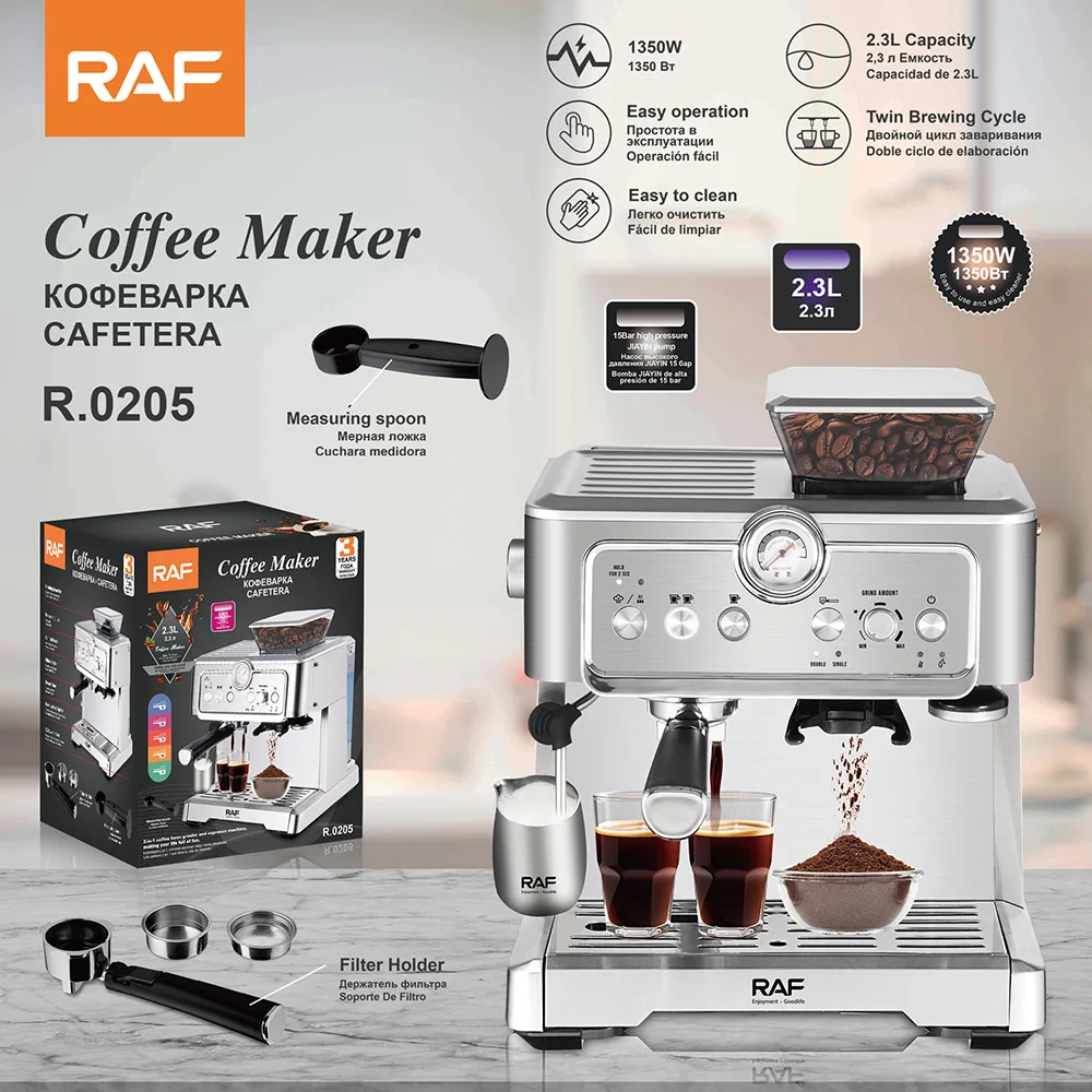 

RAF European semi-automatic espresso strap grinding touch screen pump pressure fancy coffee machine