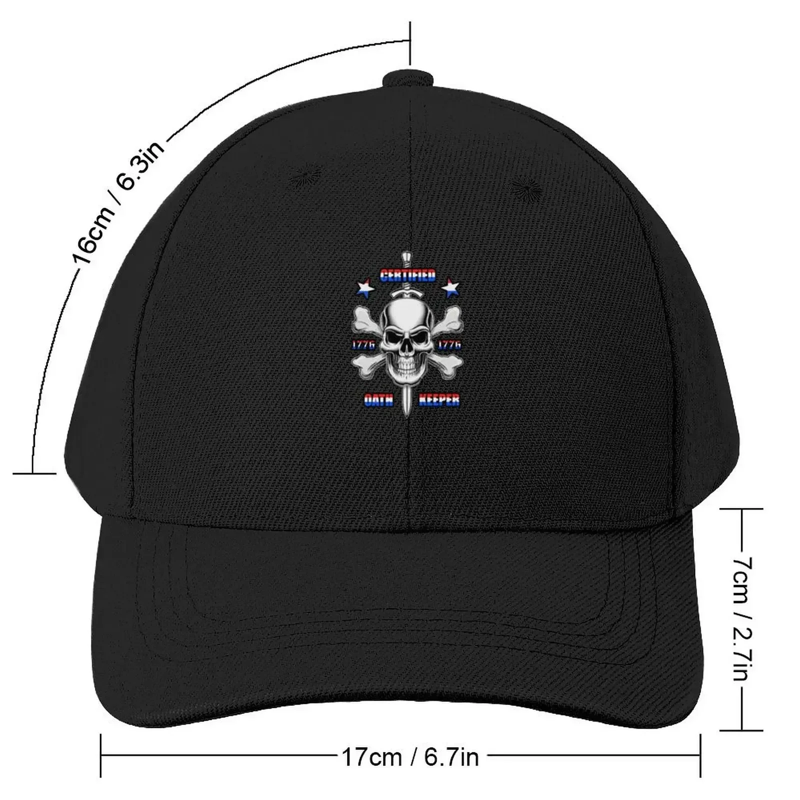 Certified Oath Keeper RWB Baseball Cap Sun Cap Snap Back Hat Golf Cap Baseball Men Women's