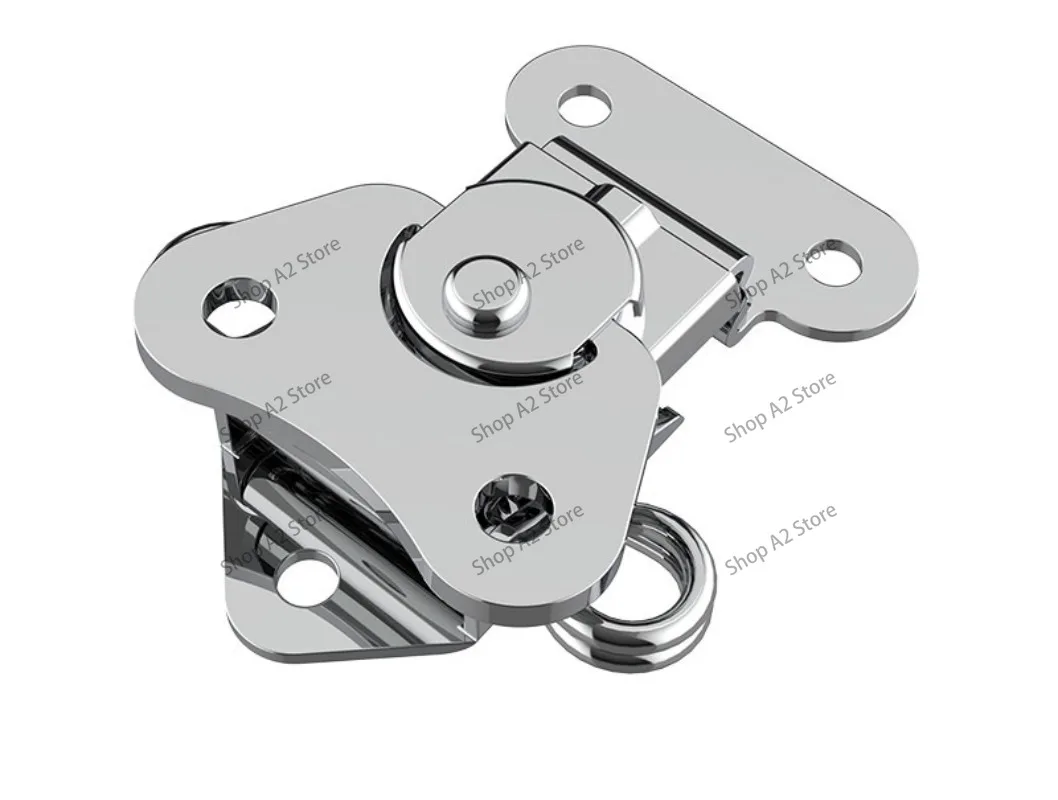 Air Case Rotary Butterfly Lock Toolbox Wooden Box  Buckle Box Buckle Toolbox Lock Stainless Steel Lock