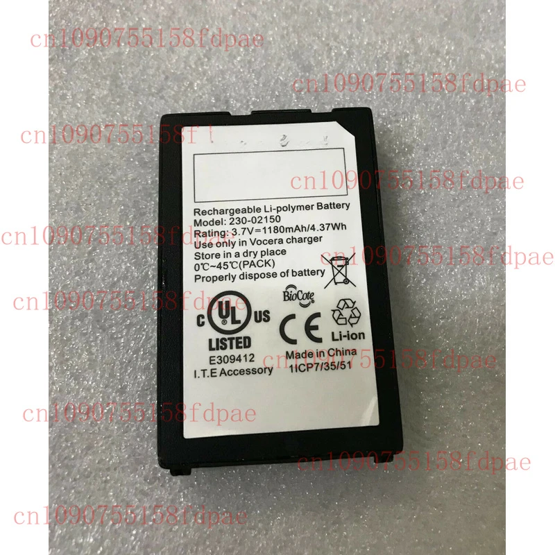 

230-02150 New 1180mAh 4.37Wh 3.7V Battery Batterie Batteria for Vocera