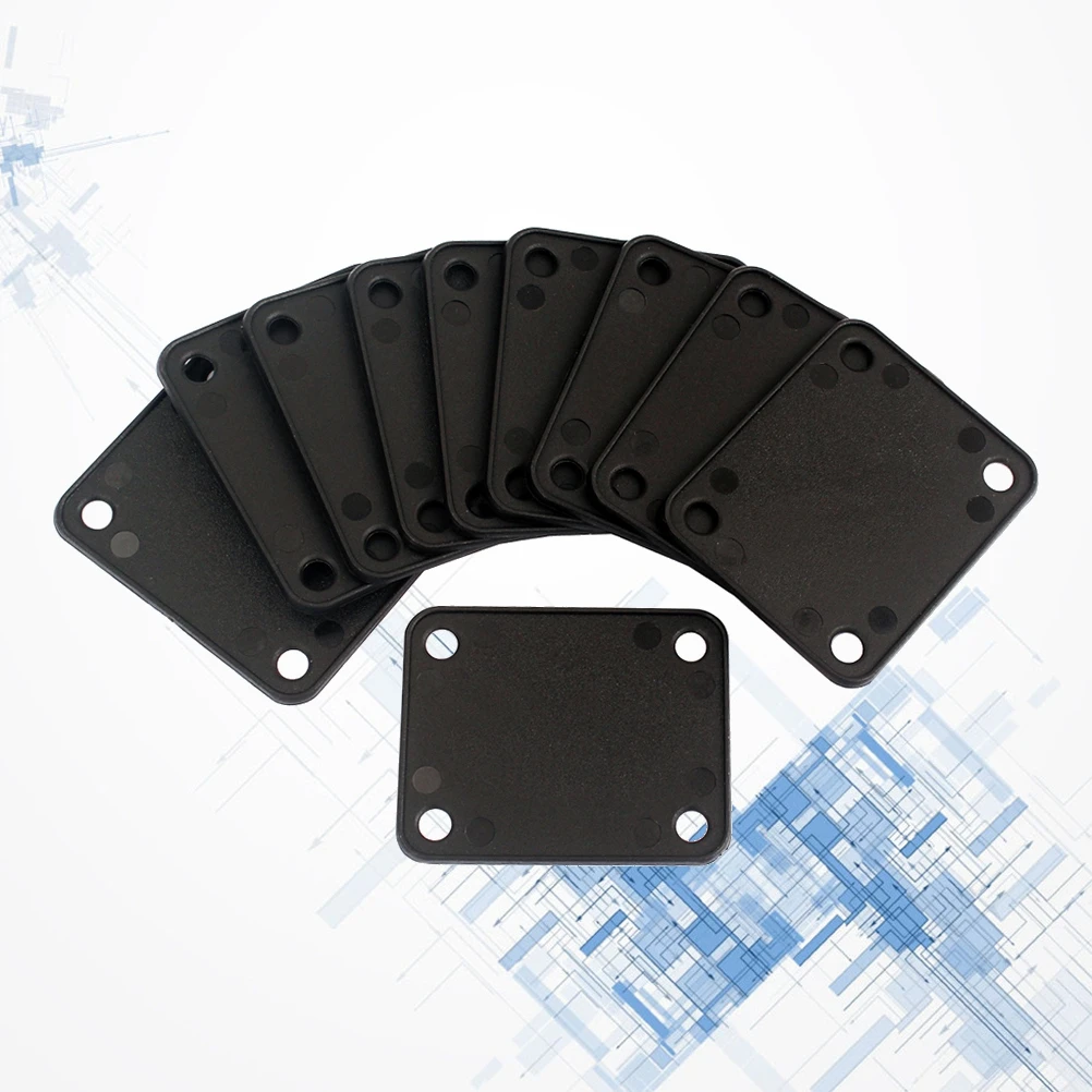 

10Pcs Reinforcement Pad for Guitar Neck Plate Gasket Standard Fit Electric Bass Long-Lasting Plastic