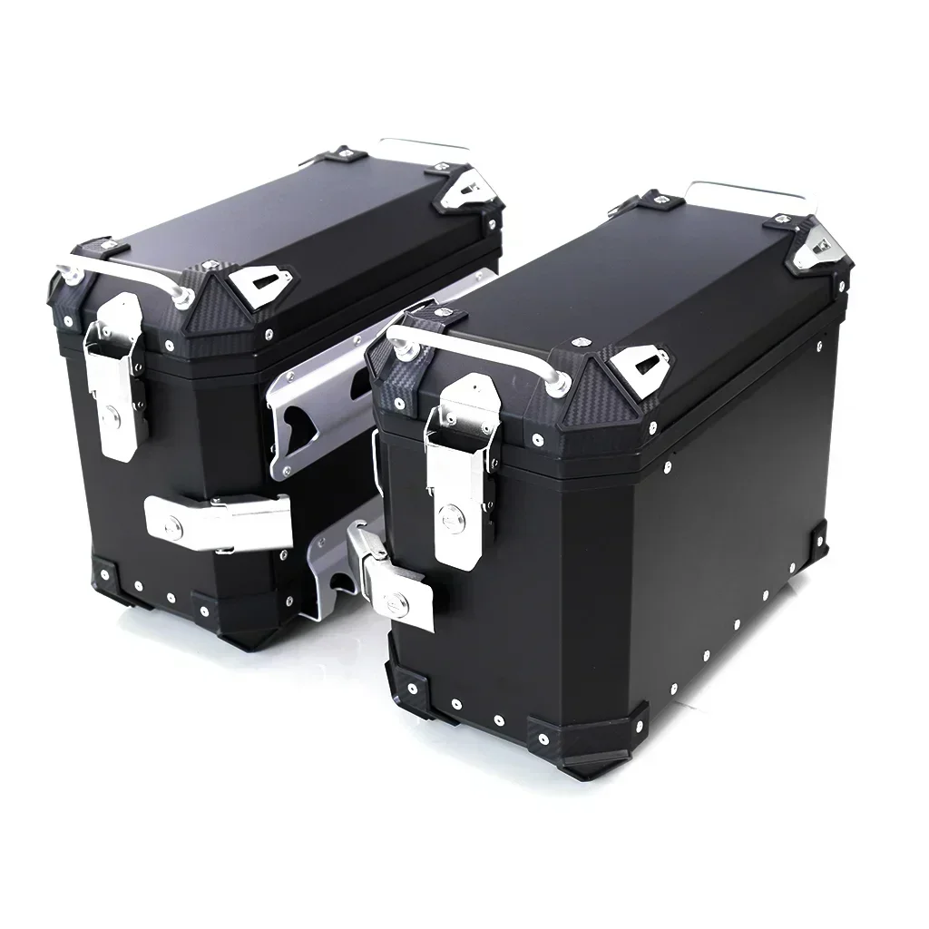 Universal Aluminum Toolbox Motorcycle Trunk Left Right Side Box Luggage Pannier Cargo Tool Box Storage