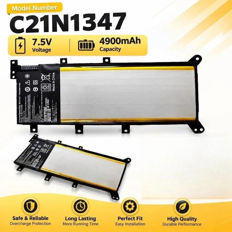 Replacement Battery for ASUS A555L X555L VM510L W519L K555L X555LN R557L C21N1347 Laptop Internal Rechargeable Battery