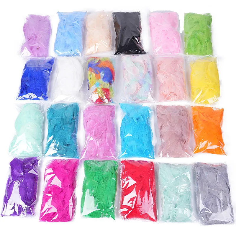 100 個のカラフルなガチョウの羽 4-8 センチメートル小さな柔らかい羽結婚式の装飾ステージフェスティバルギフトボックスドリームキャッチャー DIY 工芸品