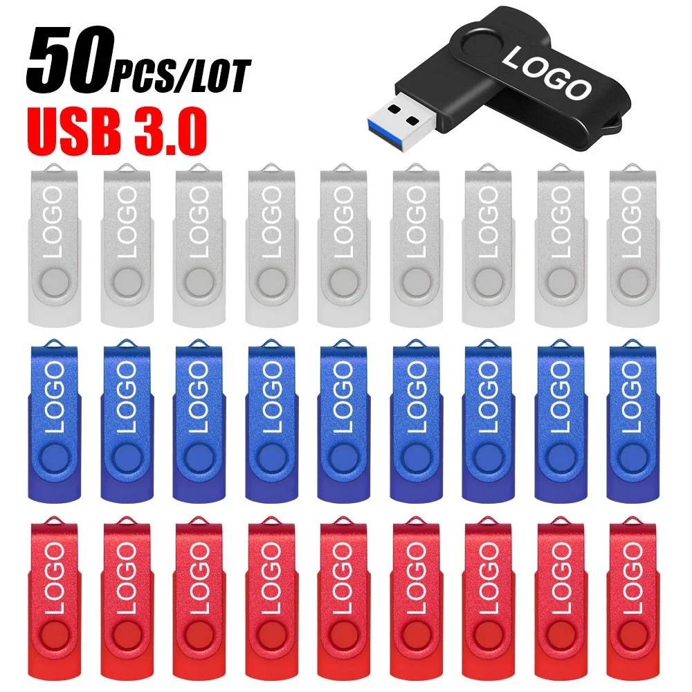 

Custom Logo Wholesale USB 3.0 Stick 50Pcs/lot USB Flash Drive 64GB Pendrive 32GB Free Shipping 16GB Pen Drive 8GB Thumb Drive