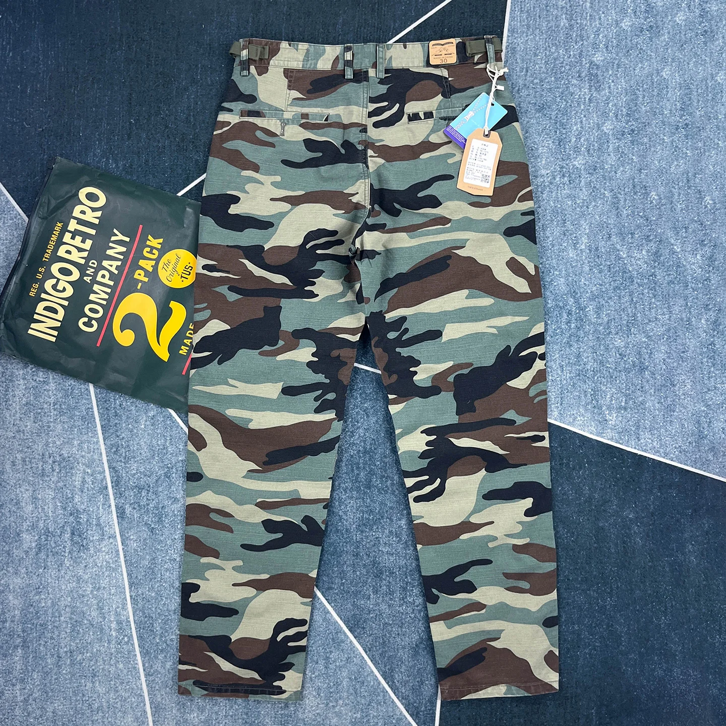 Pantalones de camuflaje 100% algodón, pantalones largos informales de pierna recta para primavera y otoño, pantalones de trabajo para deportes al aire libre para hombres
