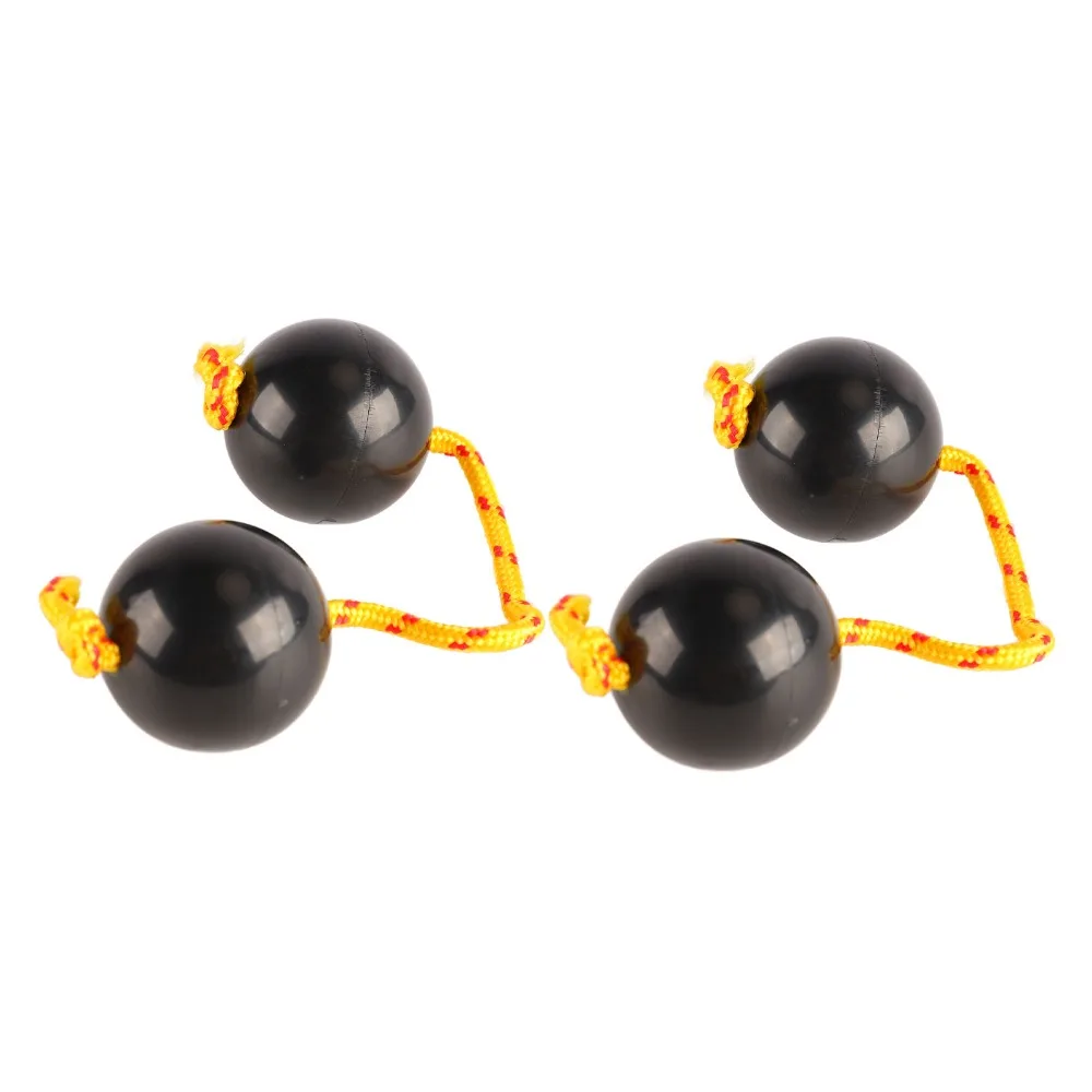 2PCS Durable Black Color African Shaker Rattle ABS Asalato Rhythm Ball Kashaka Percussion Instrument For Music Entertaining