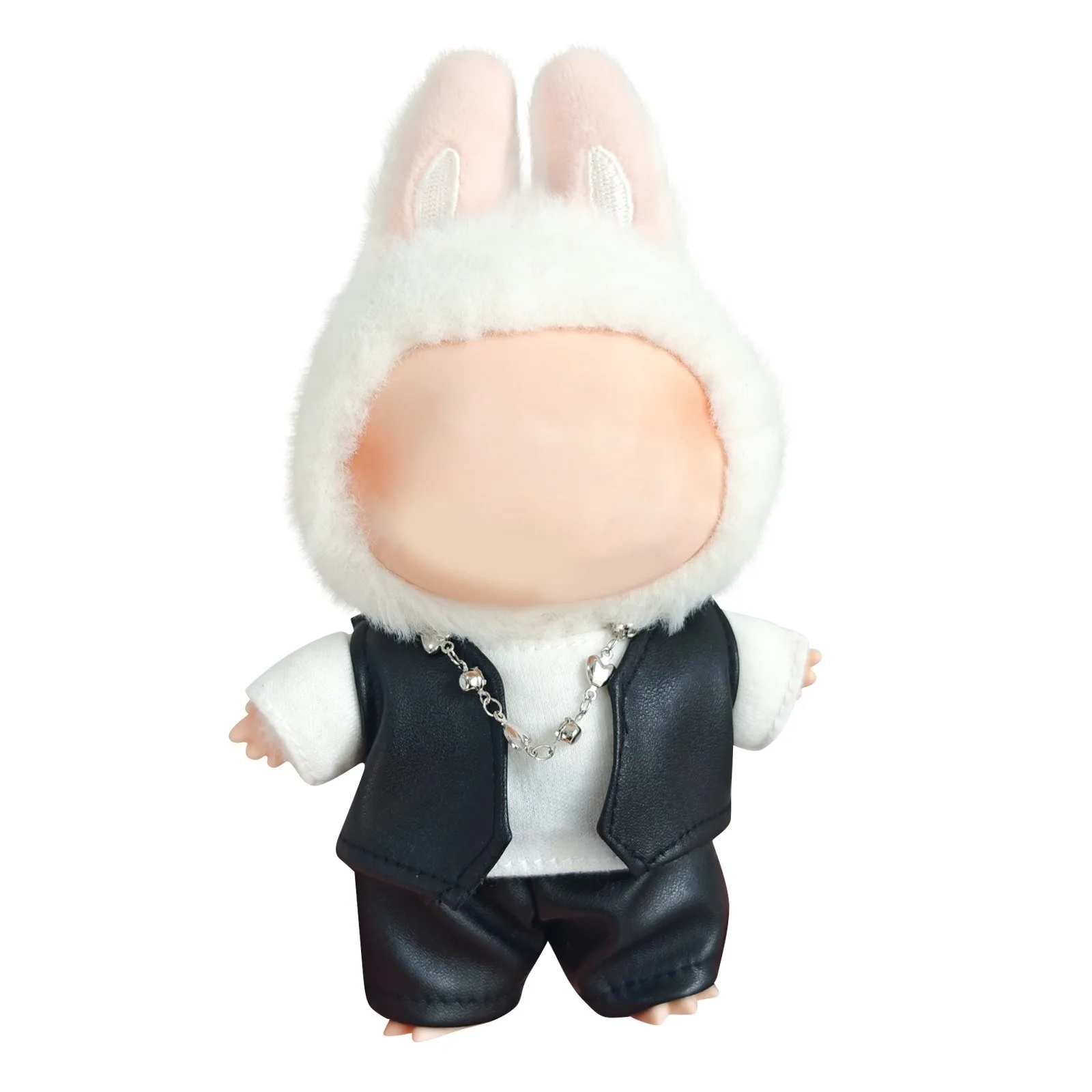 

Cartoon Compatible with 17cm Labubu Clothes Mini Plush Doll's Clothes Hoodie Suit For Labubu Doll Outfit Accessories for Doll