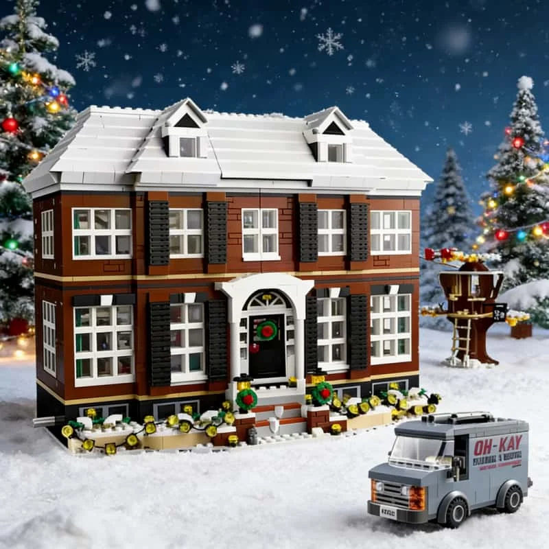 2025 New 3955pcs creative home alone set model decoration building blocks adult educational toys Christmas gifts