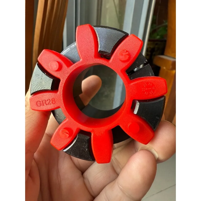 One red GR140 and one GR180 plum blossom coupling shaft buffer rubber pad star-shaped octagonal elastomer