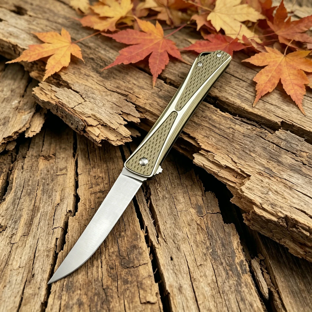 

Portable Belt Knife Folding Knife 8Cr13MoV Blade Outdoor Hiking Travel Camping Climbing Fishing Barbecue Practical Tool
