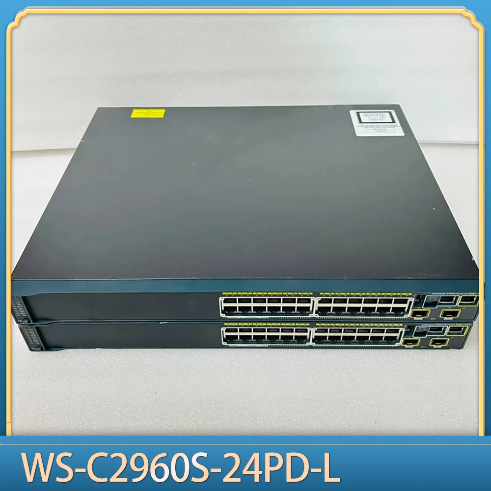 1pcs  24-port Poe Power Supply Switch WS-C2960S-24PD-L