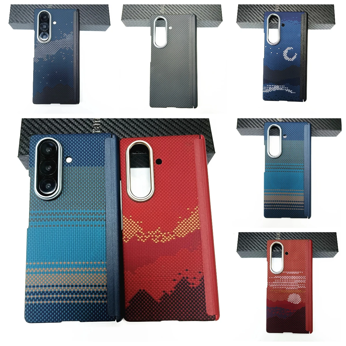 

Тонкий настоящий арамидный чехол из углеродного волокна для Samsung Galaxy Z TriFold Fold 7, противоударная задняя крышка с голым металлическим ощущением