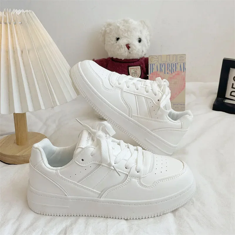 New 2024 Woman Tennis Sneakers Fashion Comfort  Sports Board Shoes Casual Academy Style Little White Shoes Female Spring autumn