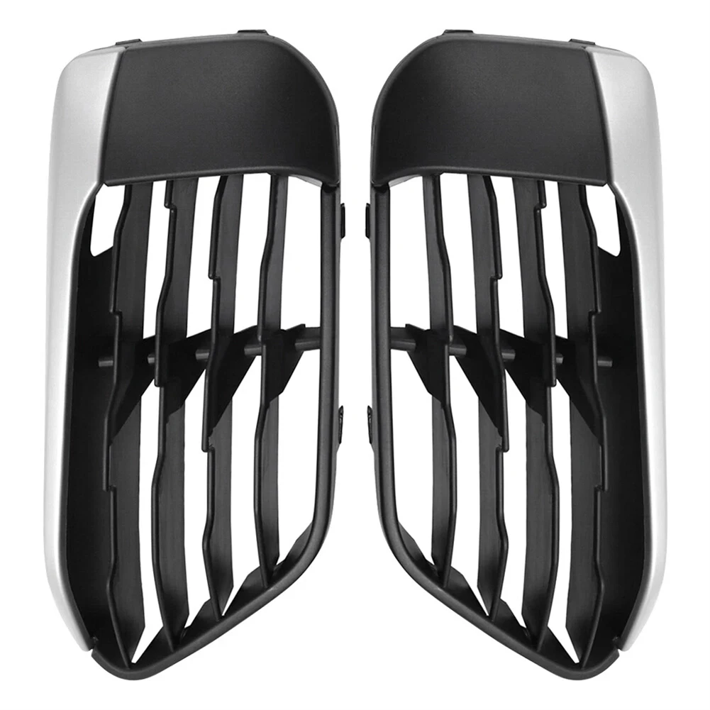 

2 шт. передняя нижняя решетка автомобиля, решетка бампера, украшение для BMW F48 X1 2016-2019 51117453990 51117453989