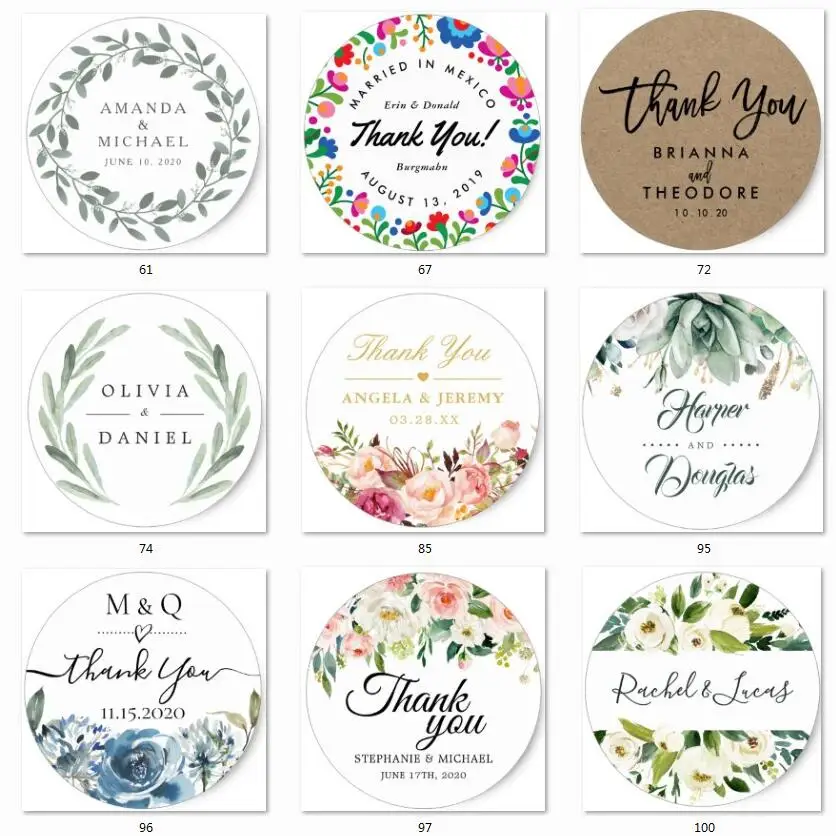 100pcs Custom Personalized,Wedding Stickers,Invitations,Candy Favors Gift Boxes Labels,Birthday,Logo, Cake Stickers,White,Kraft