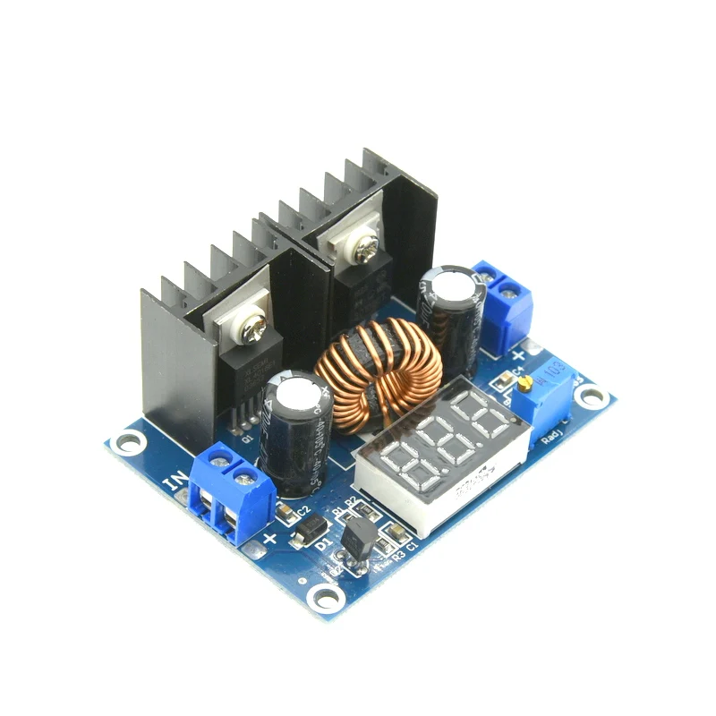 XH-M404 XL4016E1 DC-DC Step-Down-Buck-Konverter 4-40V auf 1,25-36V 8A 200W Spannungsregler mit LED-Anzeige – Detail 1