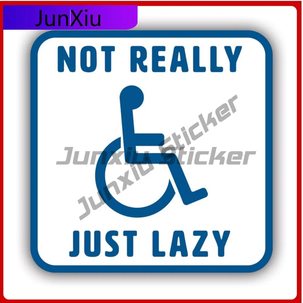 

Not Really Handicapped Sun Resistant Scratch Resistant Cool For Laptop Motorcycle Truck Removable Easy Apply Accessories