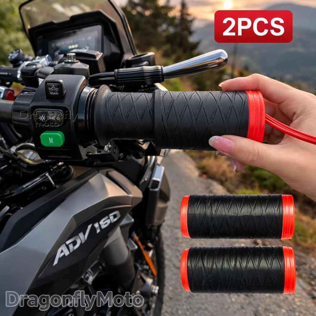 Motorcycle Silicone Handlebar Cover For Honda ADV160 ADV150 ADV350 ADV 350 160 Shrinking Non-Slip Motorcycles Grip Cover
