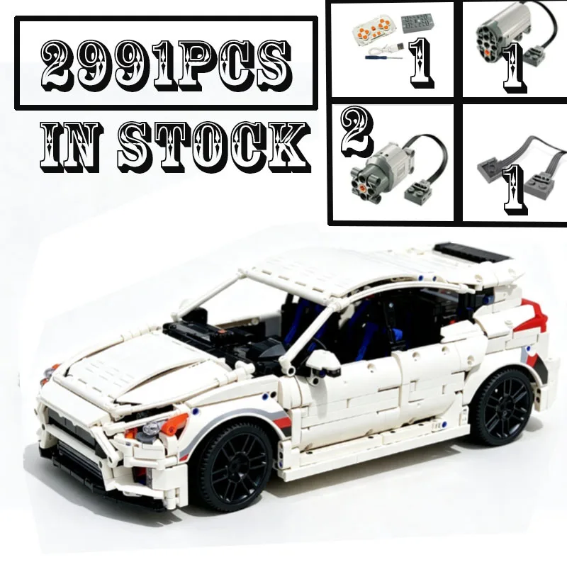MOC‑155217 2991Pcs Technic 1:10 Hatchback Performance Car Building Blocks Sport Vehicle Assembly Display Collectible Model`