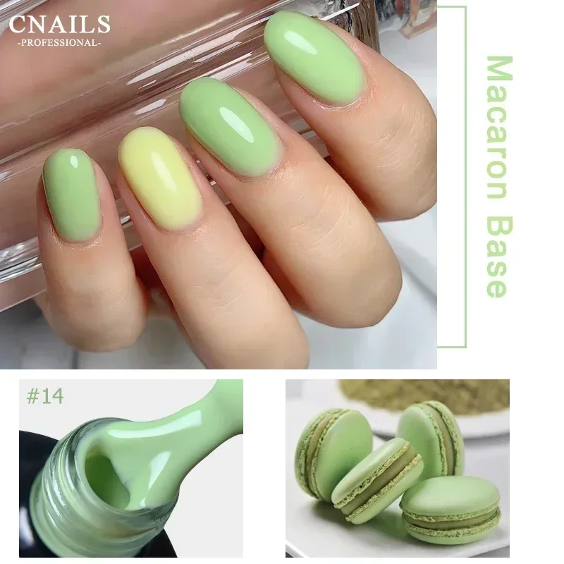 

CNails Gel Nail Polish Macaron Color System Varnishes Semi Permanent UV Nails Art Base Coat 8ml Nail Supplies for Professionals