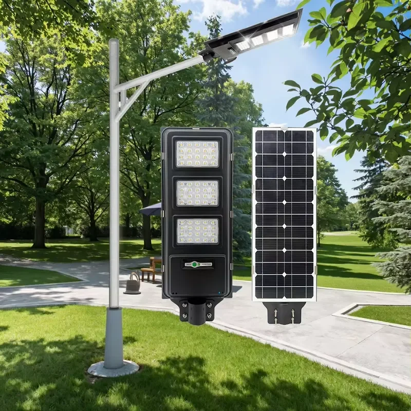 High Quality Smart Outdoor Motion Sensor Die-Cast IP65 Waterproof Integrated All-in-One Solar LED Street Lights for Road