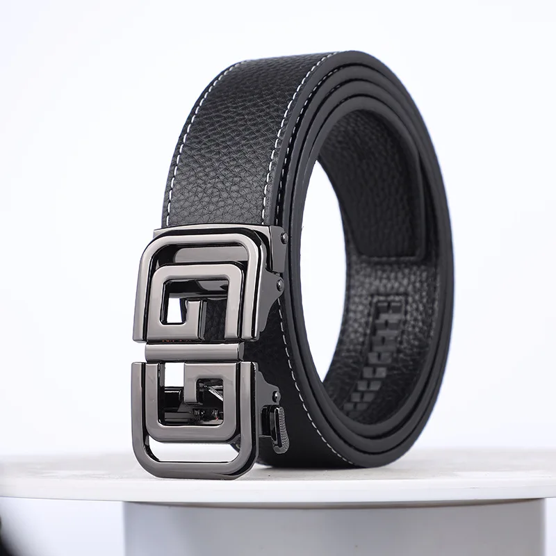 

Men's belt first layer cowhide high-end business belt travel casual versatile automatic buckle belt hot models designer belts