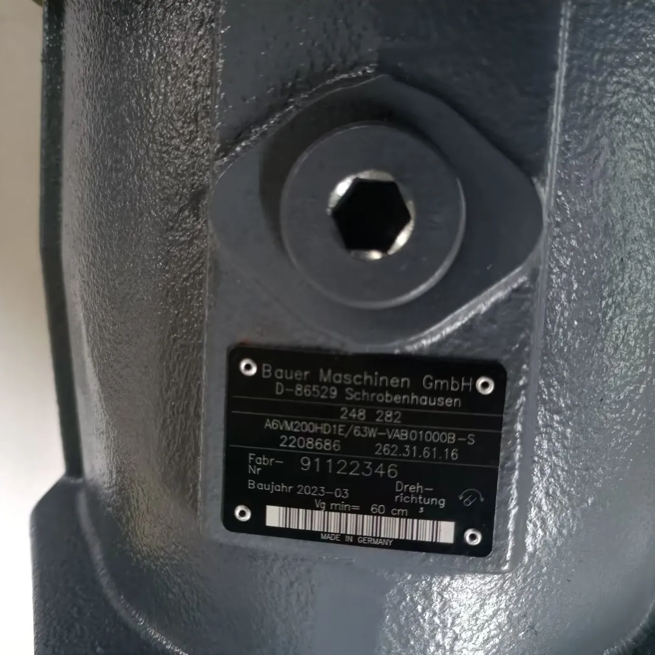 A6VM200HD1E/3W-VAB01000B-S Hydraulic Motor for Rotary Drilling Rig Power Head Motor