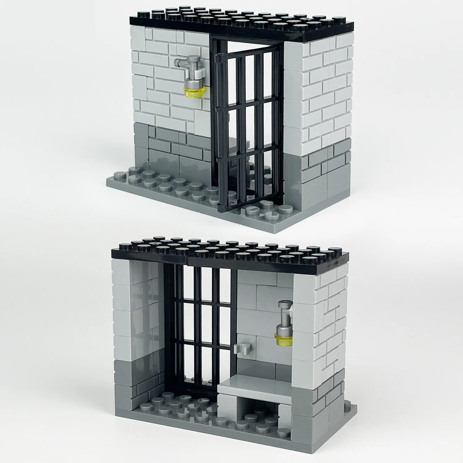 49pcs WW2 Jail Prison Cell Police Thief Building Blocks Toy Military Collection Kids Assembly Classic Brick Decoration