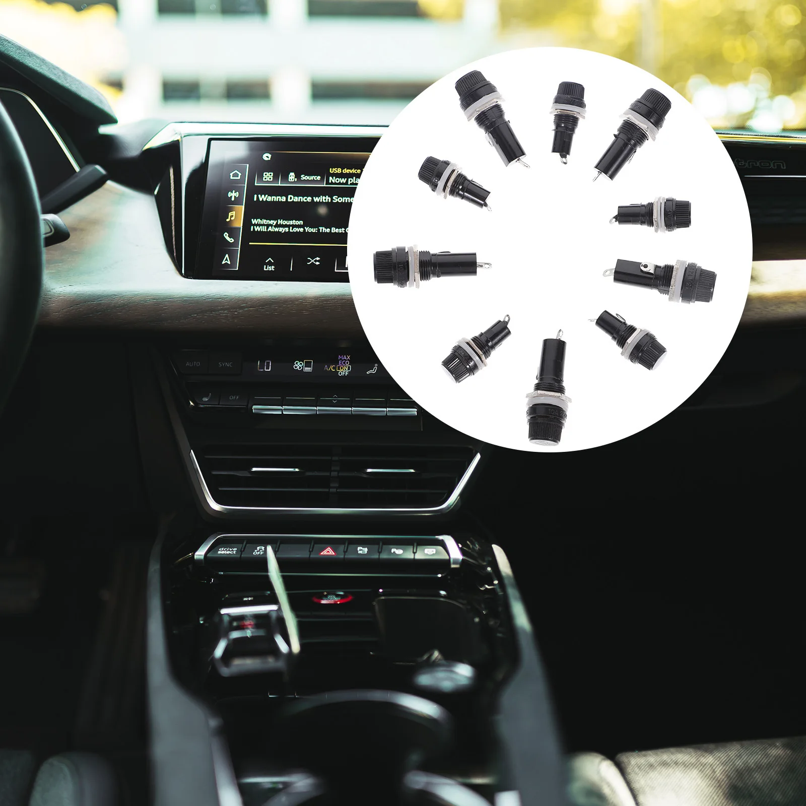 

16Pcs Fuse Holder Socket Panel Mount 5x20mm 6x30mm Durable Auto Stereo Car Radio Protection Replacement Tool for Motorcycle